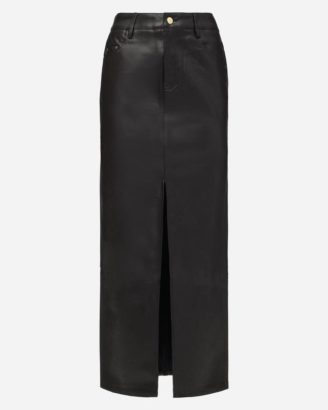 'All Things Golden' Leather Skirt Hire • Size XXS