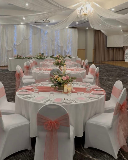 Elegant 6-Meter White Backdrop Draping