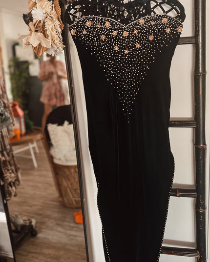 'Velvet' Custom Made Dress Hire • Size 10/12