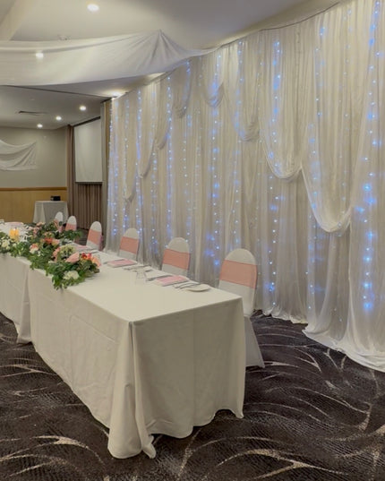 Elegant 6-Meter White Backdrop Draping