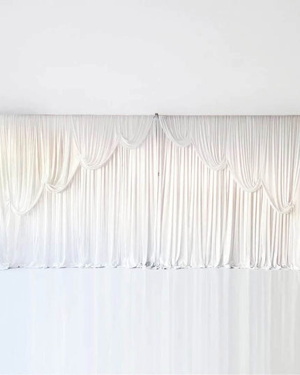 Elegant 6-Meter White Backdrop Draping