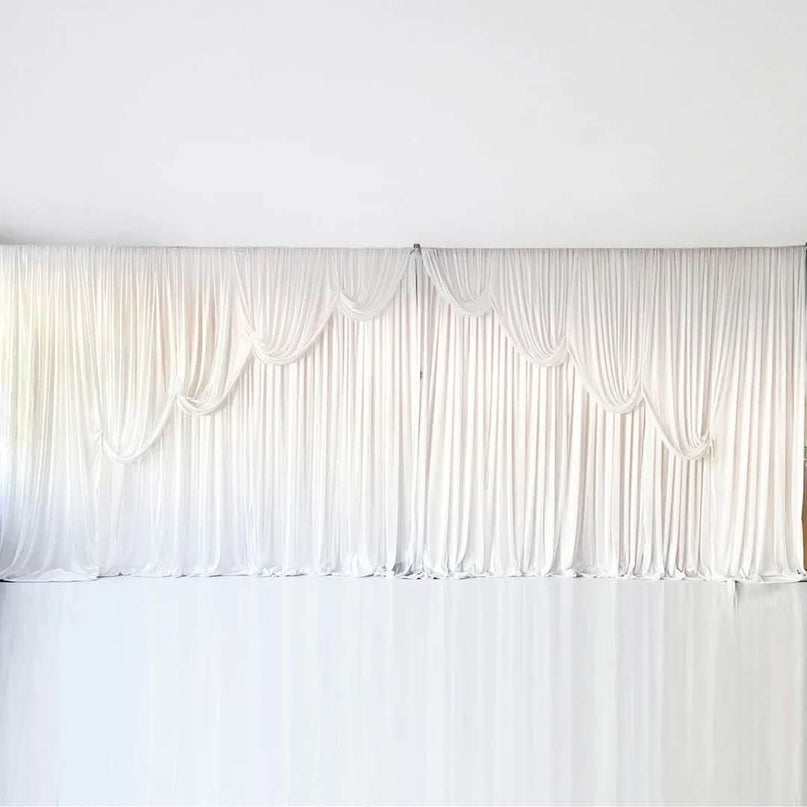 Elegant 6-Meter White Backdrop Draping