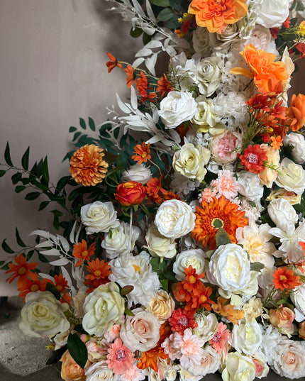 Floral Hire • 1.8meter ORANGE + WHITE VIBE