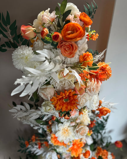 Floral Hire • 1.8meter ORANGE + WHITE VIBE