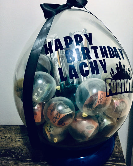 'CASH/ MONEY' Bursting Gift Balloon Service
