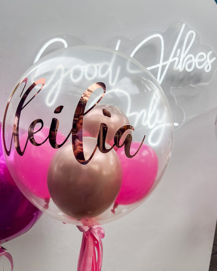 Custom Floating Bubble Balloon - (ALL OCCASIONS)