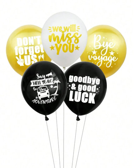 (6x) 'Voyage/ Farewell' Floating Balloon Arrangement