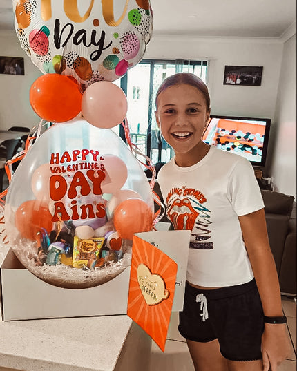 'VALENTINE'S DAY' Bursting Stuffed Gift Balloon Package's