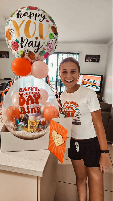 'VALENTINE'S DAY' Bursting Stuffed Gift Balloon Package's