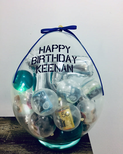 'CASH/ MONEY' Bursting Gift Balloon Service