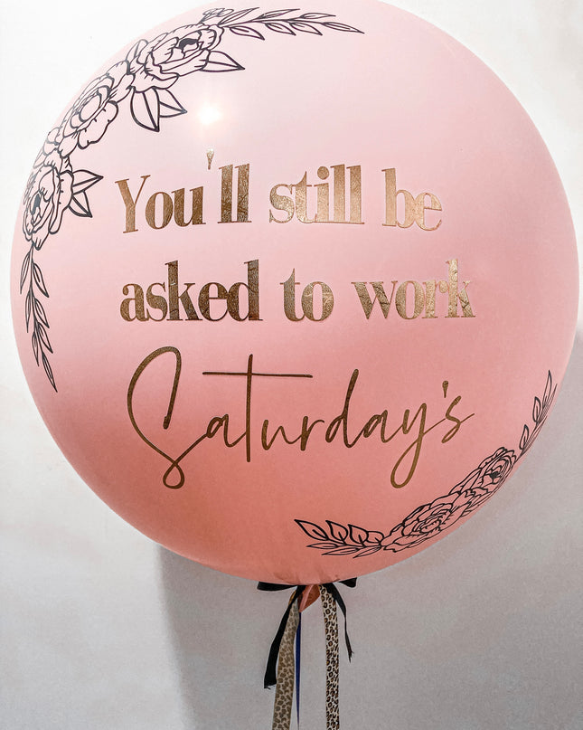 Custom Jumbo Latex Balloon - (90cm)