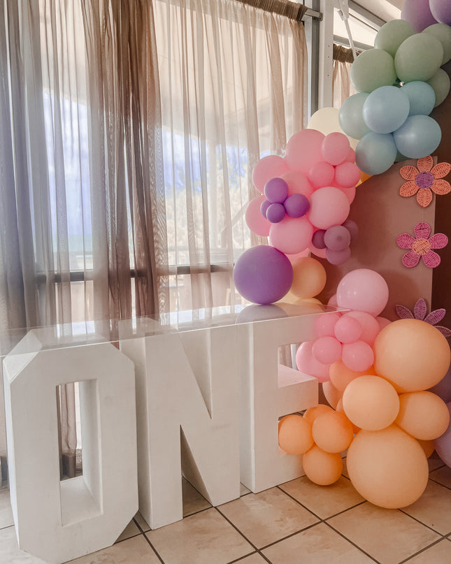 Wooden 'ONE' Table Hire