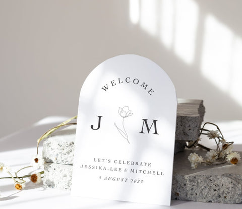 Custom Table/Menu Signage Hire