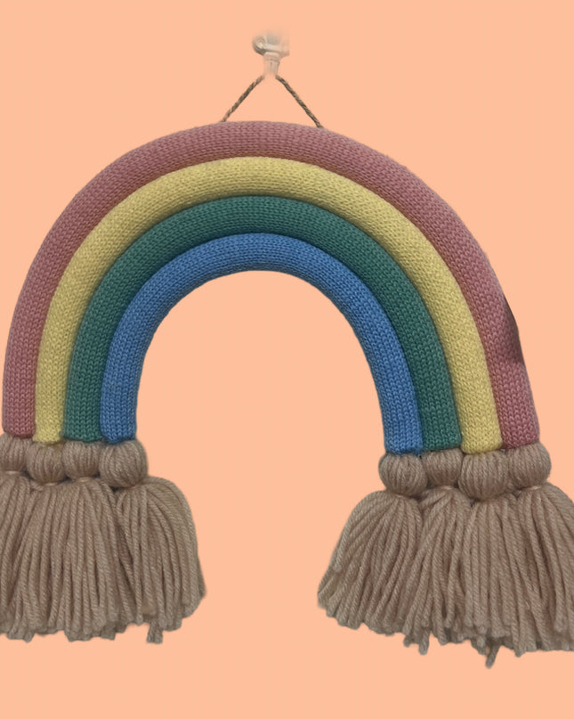 Knitted Rainbow Wall Decor (25cm) - gift add on