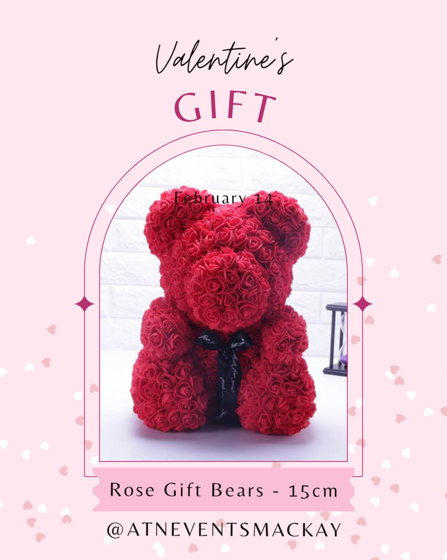 Rose Gift Bear Collection 25cm - gift add on