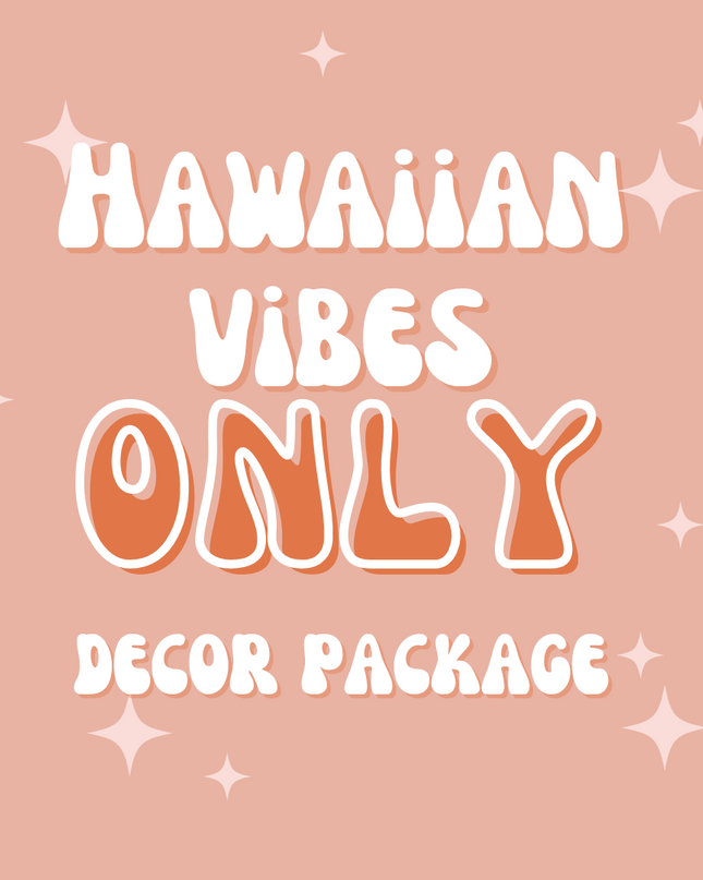 Full Hawaiian theme decor package