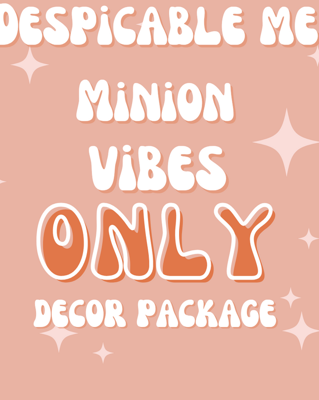 Full 'Despicable Me-Minions' theme decor package