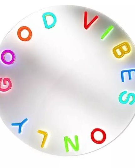 LED/Neon Good Vibes Only Mirror Sign Hire