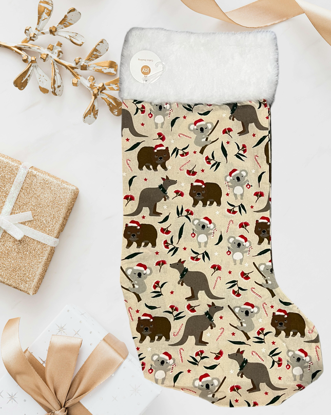 Aussie Animal Personalised Christmas Stocking - gift add on