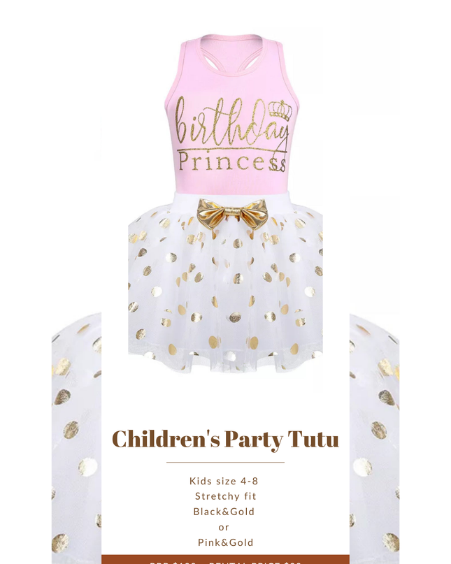 CHILDREN'S BIRTHDAY Dress Hire. size 5-6