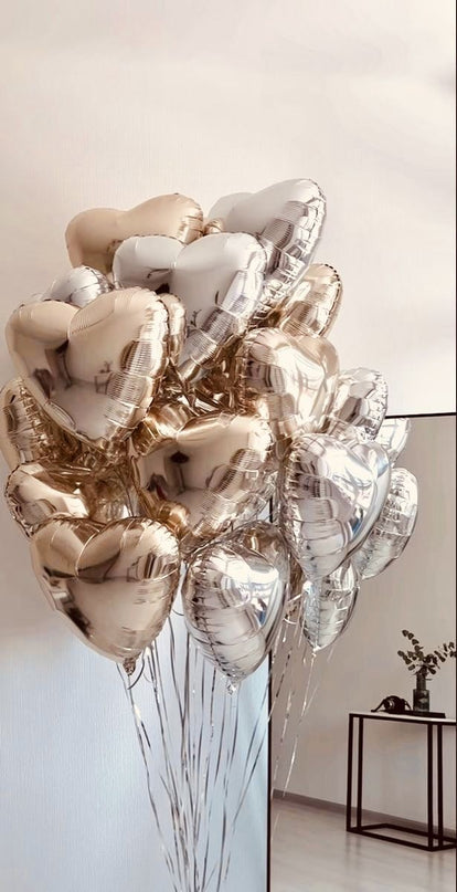 45cm Foil Heart Balloon-variety of colours to choose from