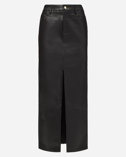 'All Things Golden' Leather Skirt Hire • Size XXS