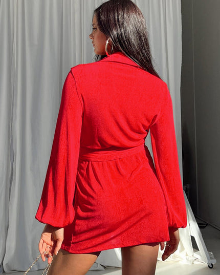 'Red Silk' Dress Hire • Size 8/10