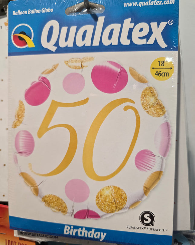 Assorted Milestone/ Birthday (45cm) Foil Balloon Range