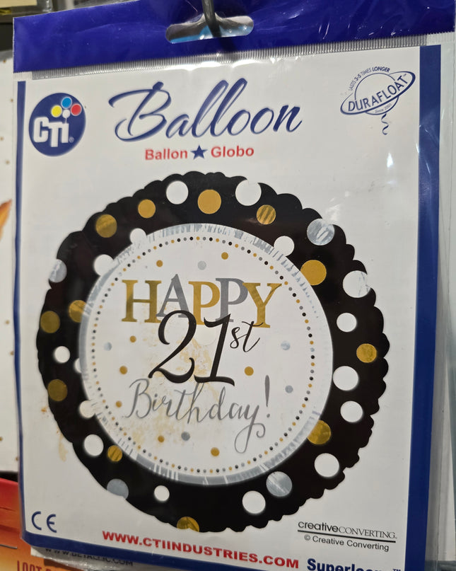 Assorted Milestone/ Birthday (45cm) Foil Balloon Range
