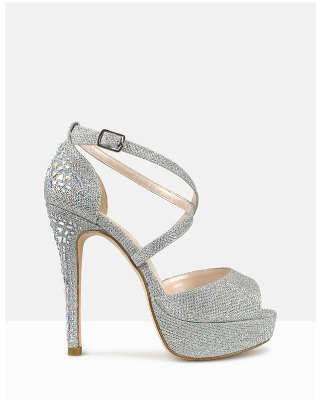 EMBELLISHED Heel/Shoe Hire • Size 7