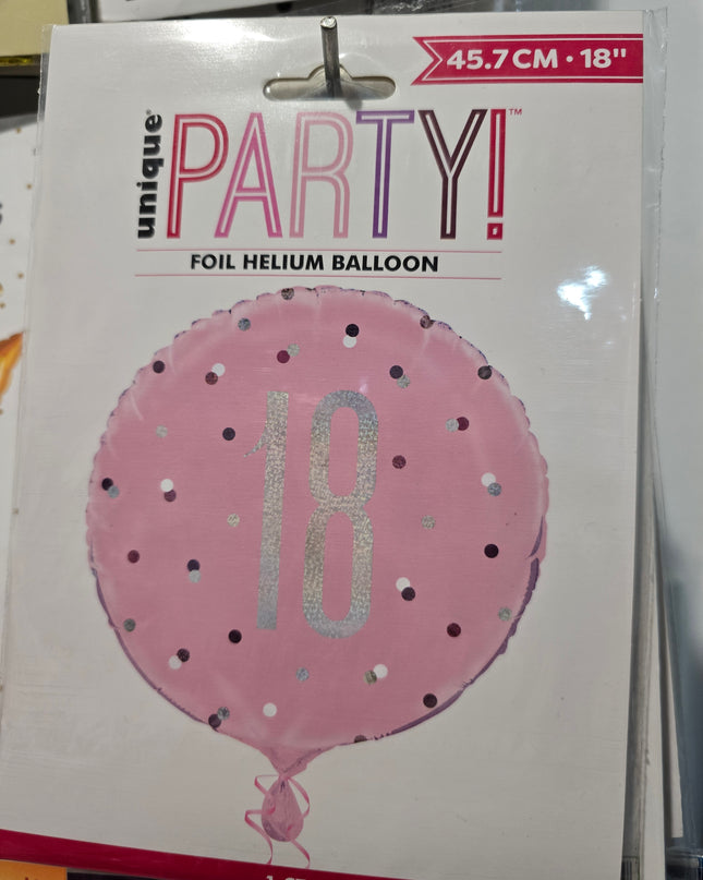 Assorted Milestone/ Birthday (45cm) Foil Balloon Range