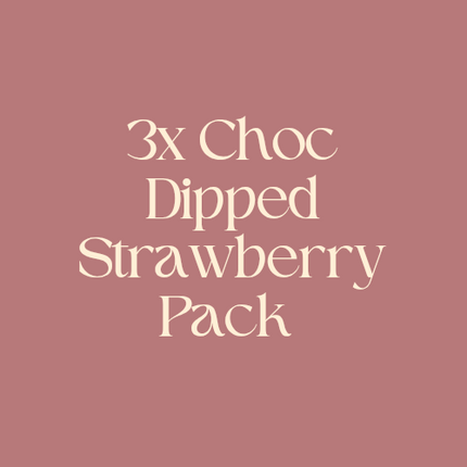3x Choc Dipped Strawberry Pack - gift add on