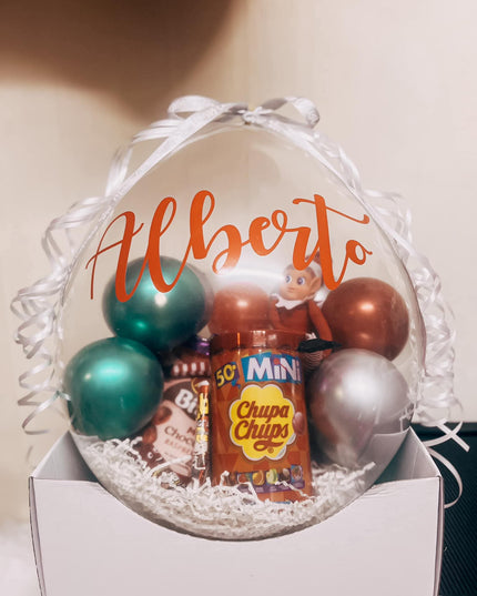 Christmas 'ELF ARRIVAL PRANKS' Bursting Gift Balloon Package