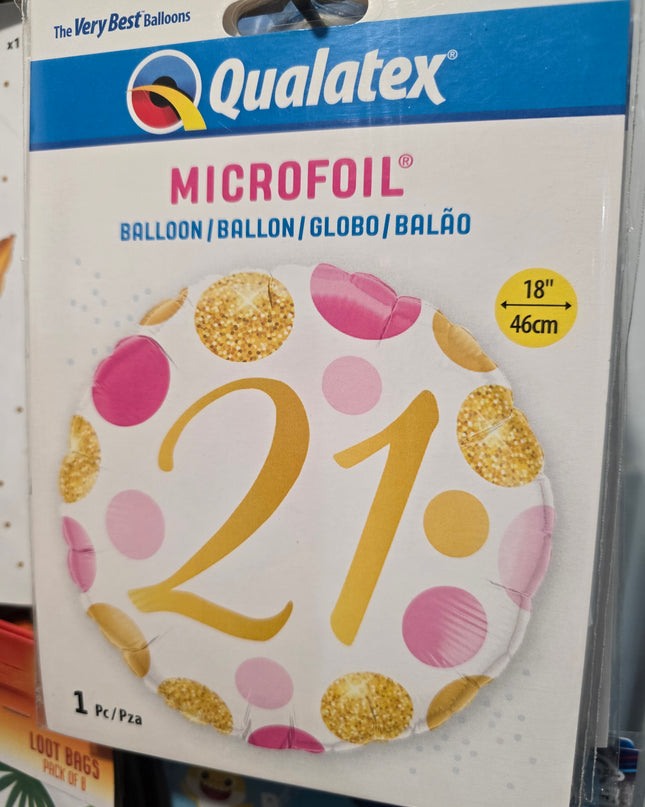 Assorted Milestone/ Birthday (45cm) Foil Balloon Range