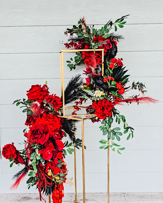 The Red & Gold Elegance Stand