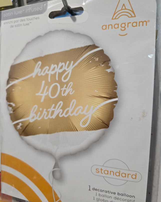 Assorted Milestone/ Birthday (45cm) Foil Balloon Range