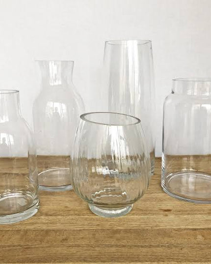 Table Decor/ Vase Hire - Assorted Large Glass Vase's
