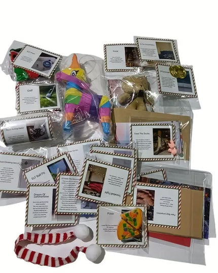 Christmas 'ELF ARRIVAL PRANKS' Bursting Gift Balloon Package