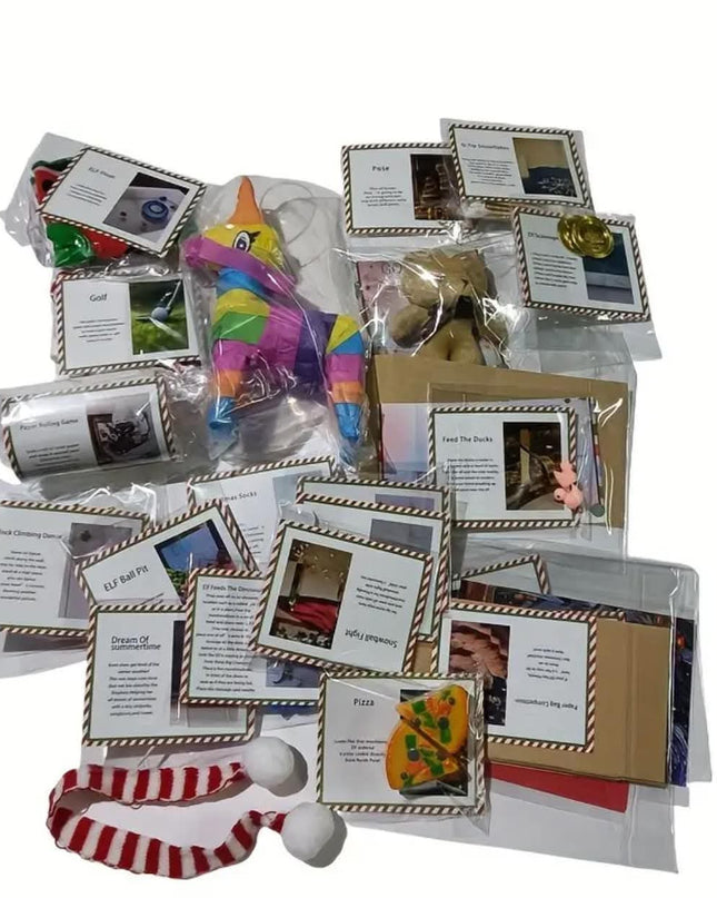 Christmas 'ELF ARRIVAL PRANKS' Bursting Gift Balloon Package