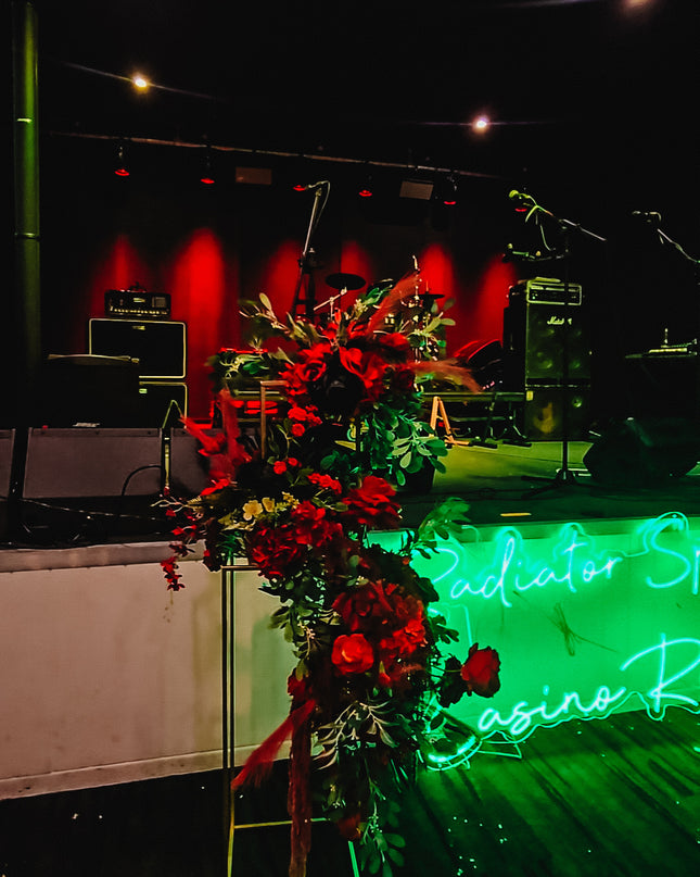 The Red & Gold Elegance Stand