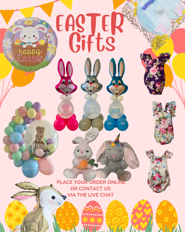 Bunny Bursting Stuffed Balloon - Assorted Packages