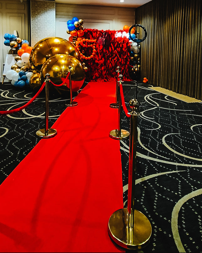 Red Carpet & Gold Bollard Hire: Create a Grand Entrance
