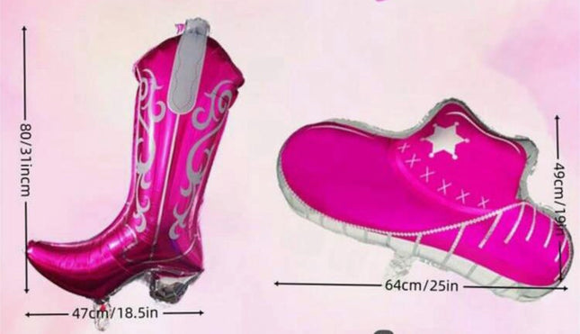 Cowgirl/High heel/Lipstick (Jumbo) Foil Balloon Range