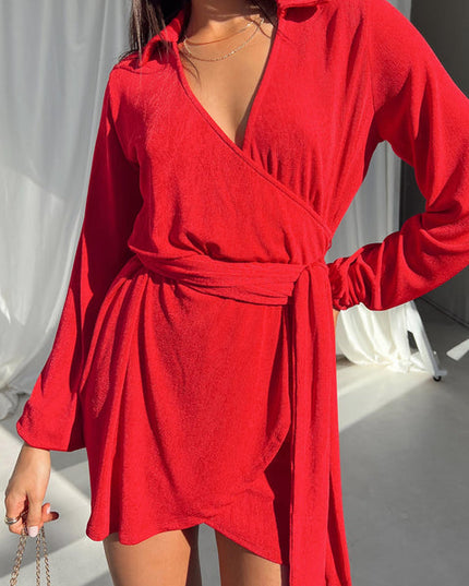 'Red Silk' Dress Hire • Size 8/10