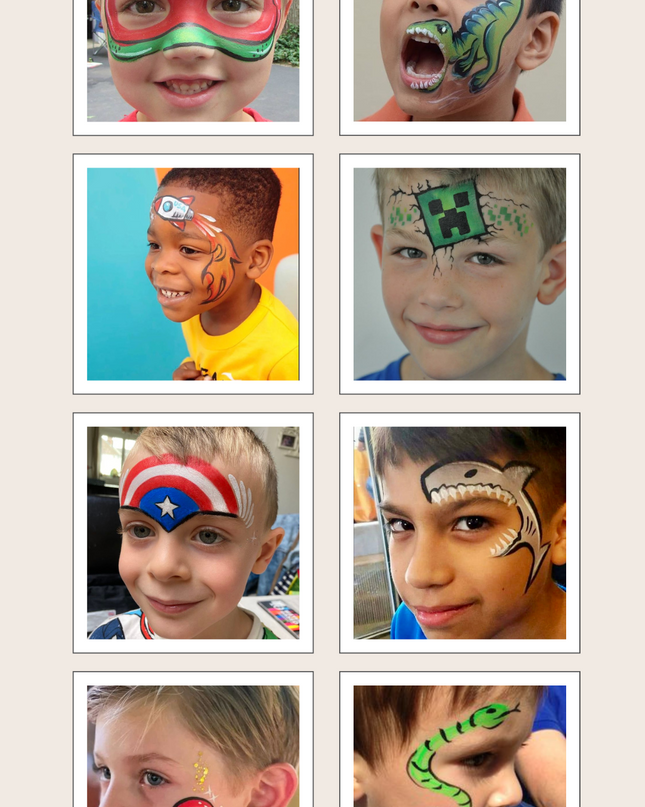 Professional Face Painter (Per Hour) Add-On