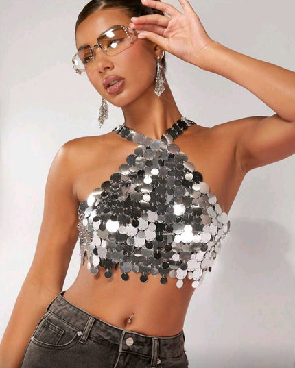 'Confetti' Festival Outfit Hire Top + Bottom • Size 6/8