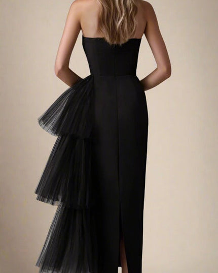 'Tulle' Black Dress Hire • Size 6/8