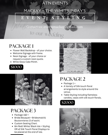 Wedding/ Ceremony Styling Package's