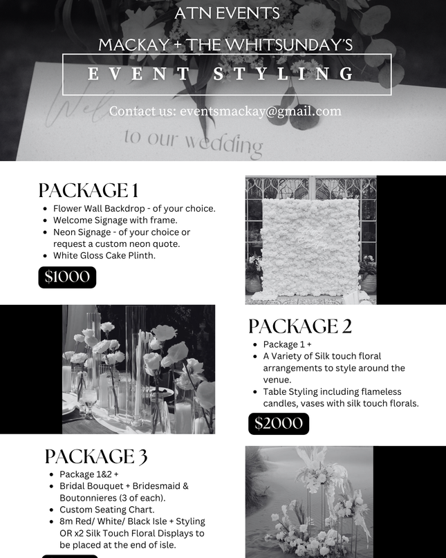 Wedding/ Ceremony Styling Package's