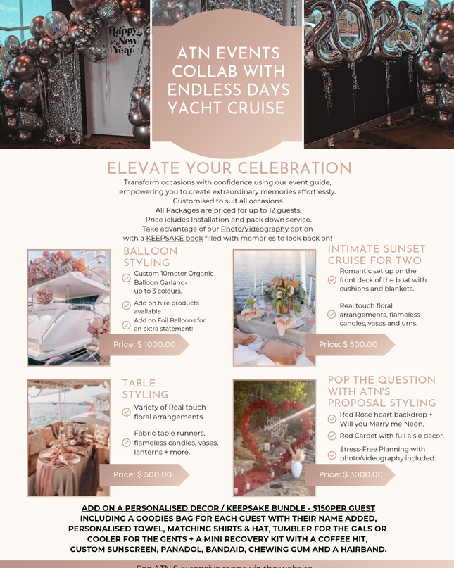 Wedding Proposal Styling + Planning Package